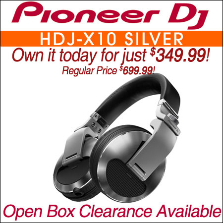 Pioneer DJ HDJ-X10 Flagship professional over-ear DJ headphones (silver) 