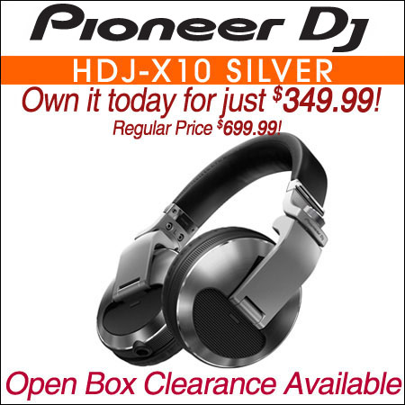 Pioneer DJ HDJ-X10 Flagship professional over-ear DJ headphones (silver) 