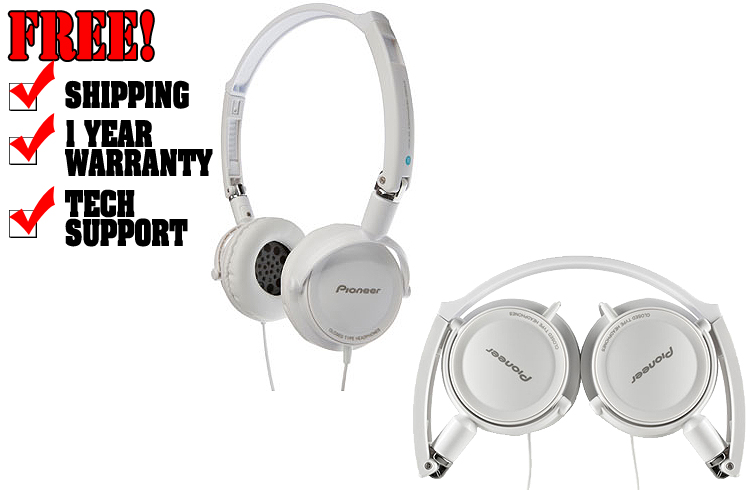 Pioneer EQ White Headphones