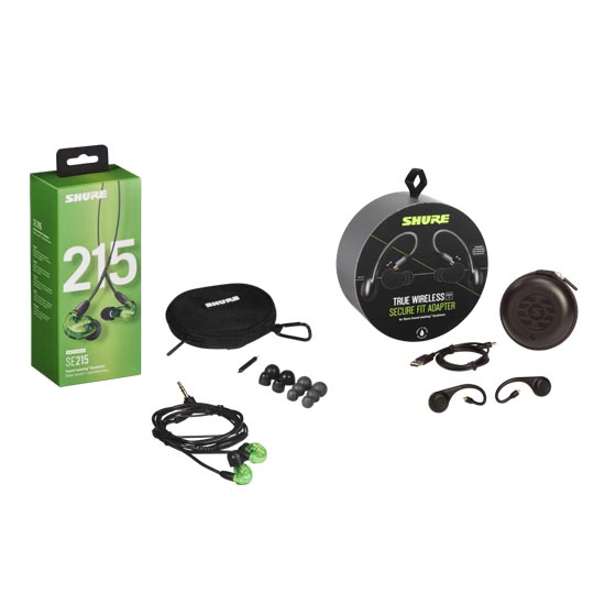 Shure SE215 True Wireless Earphone Bundle, Gen 2