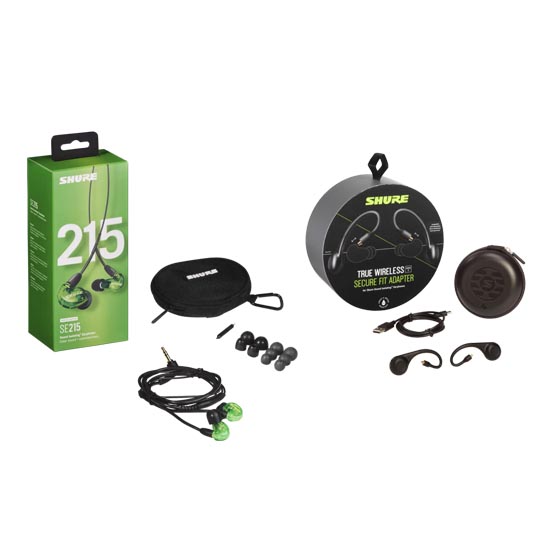 Shure SE215 True Wireless Earphone Bundle, Gen 2