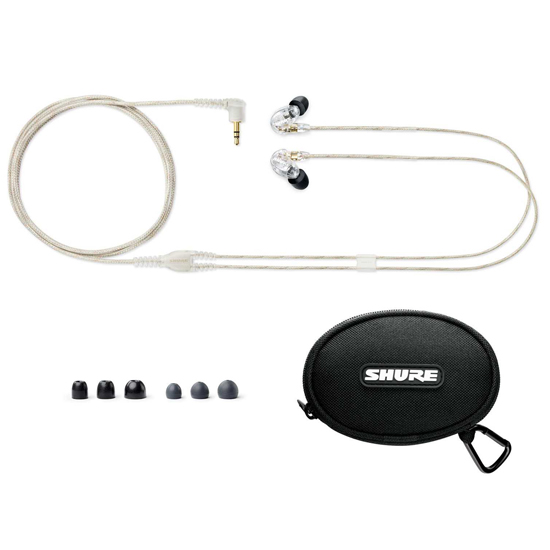 Shure SE215 Isolating In-Ear Earphones Clear