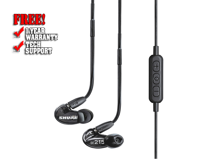 Shure SE215-K-BT1 Wireless Sound Isolating Earphones with Bluetooth