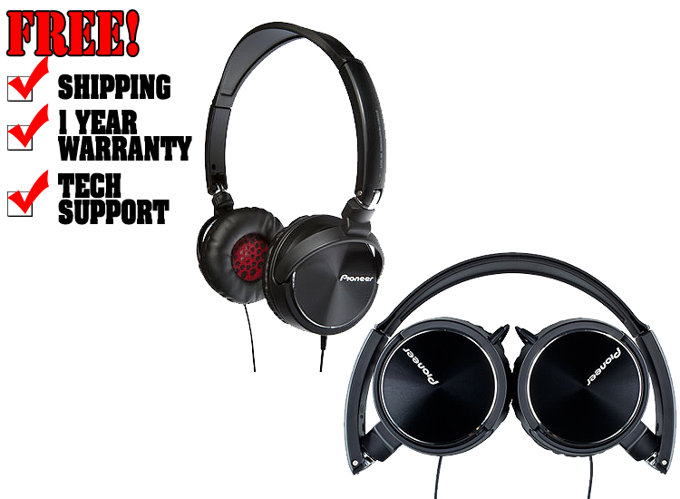 Pioneer Steel Wheels Black Headphones