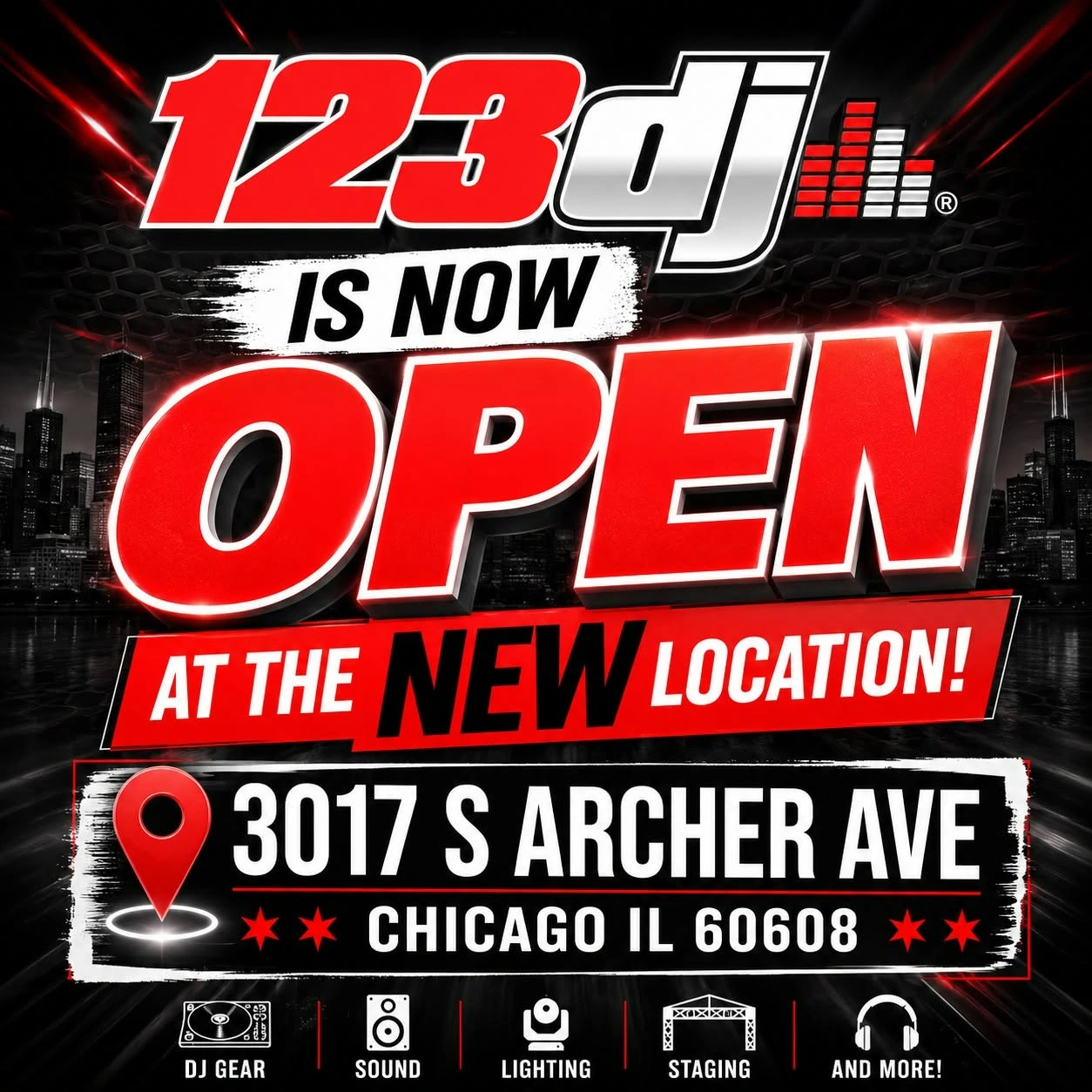 123DJ Chicago DJ Equipment New Store