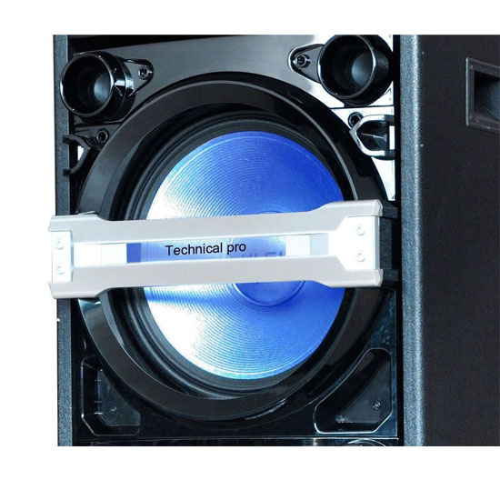 Technical Pro  Professional Dual 15" Entertainment Center with Bluetooth and Built-in DVD Player