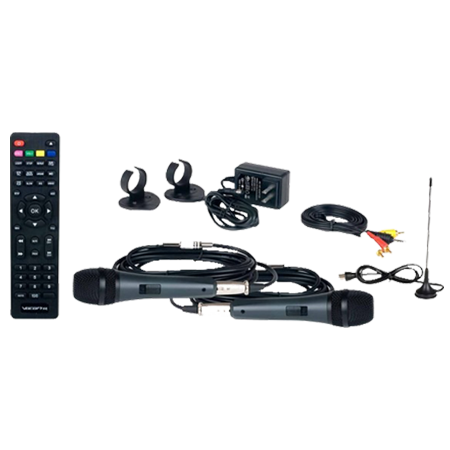 VocoPro Karaoke Rock-On Roller DVD Karaoke System with Giant 10 Display Monitor and Lightshow Speaker