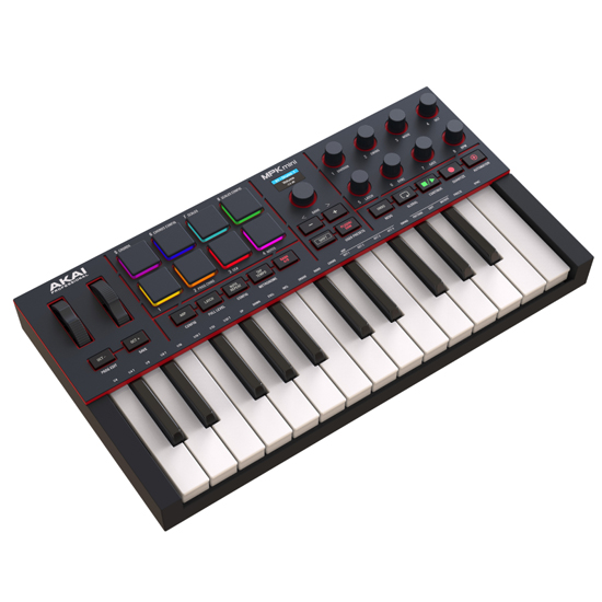 Akai MPK Mini IV MIDI Keyboard Controller-Black 