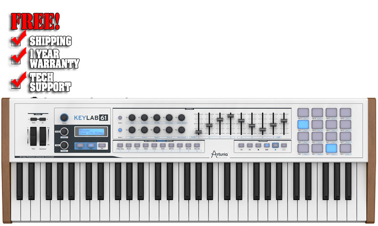 Arturia Keylab 61 61-key Compact Hybrid Synth 