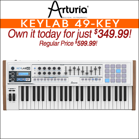  Arturia Keylab 49-Key USB MIDI Keyboard Controller 