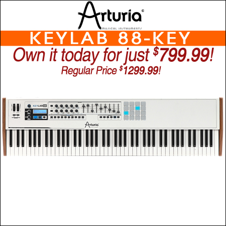  Arturia KeyLab 88-Key USB MIDI Keyboard Controller 