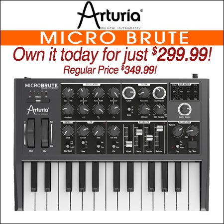  Arturia MICRO BRUTE Analog Synth 