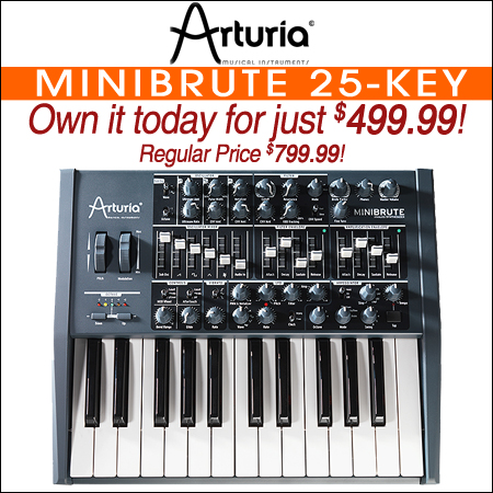  Arturia Minibrute 25-Key Analog Synthesizer 