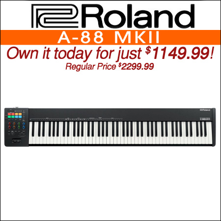 Roland A-88 MKII 88-key Keyboard Controller