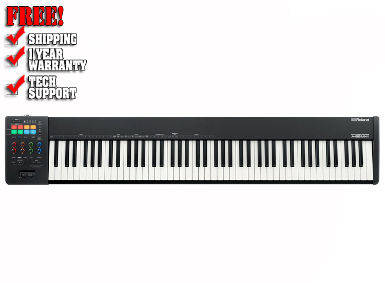 Roland A-88 MKII 88-key Keyboard Controller | DJ Mixer | DJ Audio