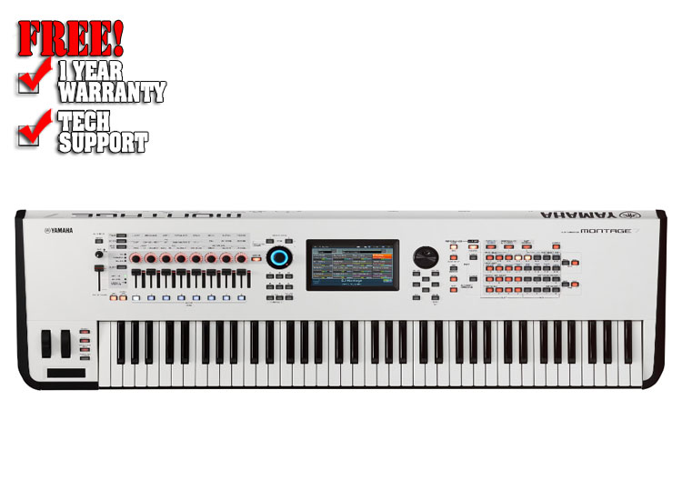 Yamaha MONTAGE 7 White 76-Key Synthesizer Keyboard