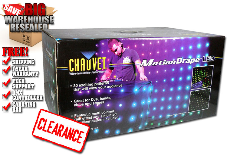 Chauvet DJ MotionDrape LED Warehouse Resealed