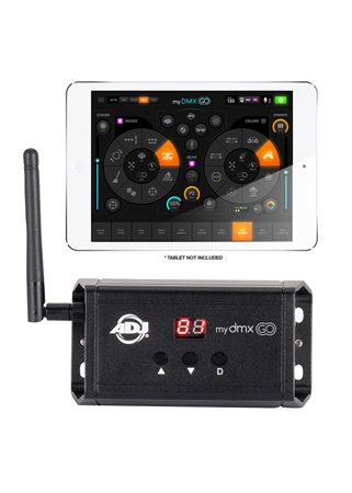ADJ myDMX Go Wireless Lighting Control App for iPad or Android Tablets