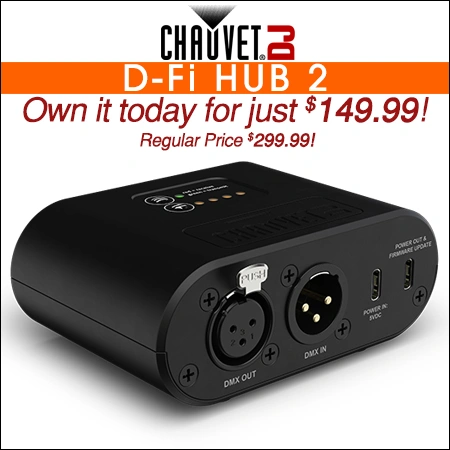 Chauvet DJ D-Fi Hub 2 Wireless DMX Transmitter Receiver