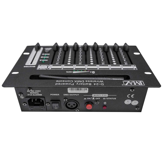 JMAZ Lighting JZ6001 D-24 Wireless Battery Powered DMX Controller with Case Package