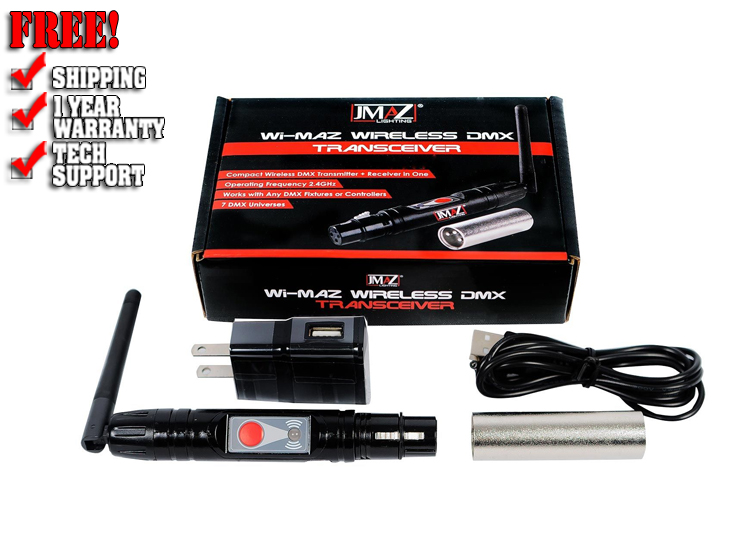 JMAZ Lighting JZ6002 Wi-MAZ Wireless DMX Transceiver