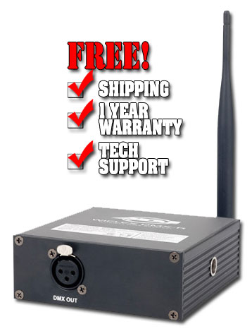 American DJ WiFlex DMX-R Wireless DMX Receiver for the WiFlex DMX System