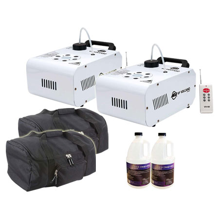 ADJ VF Volcano Vertical Fog Machine Duo Bundle