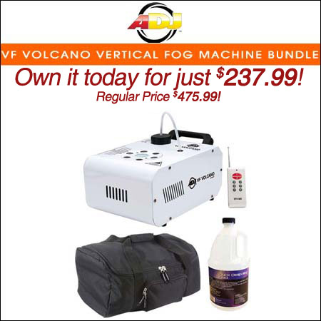 ADJ VF Volcano Vertical Fog Machine Bundle