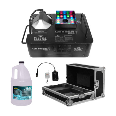 Chauvet DJ Geyser RGB Fog Machine & Odyssey Case Package