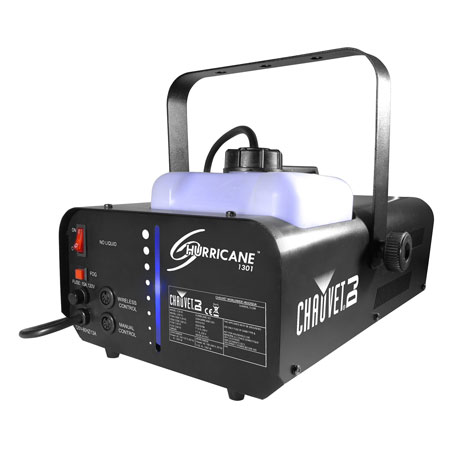 Chauvet DJ Hurricane 1301 Fog Machine w/Fog Fluid & Case Bundle