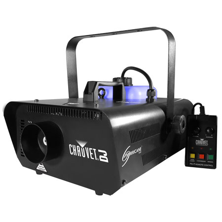 Chauvet DJ Hurricane 1301 Fog Machine w/Fog Fluid & Case Bundle