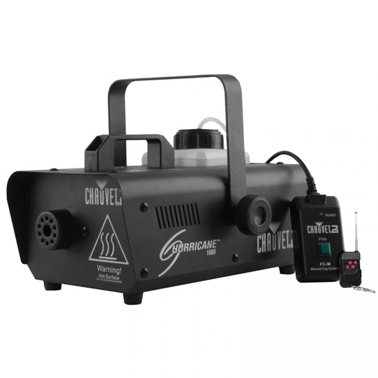 Chauvet DJ Hurricane 1000 Fog Machine with Wireless Motion Activation Trigger Package
