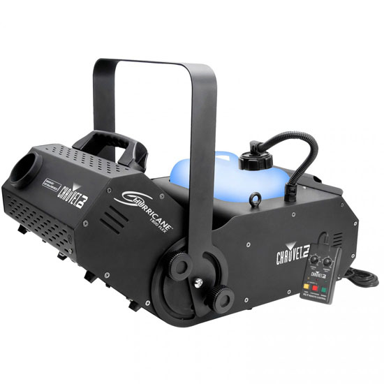 Chauvet DJ Hurricane 1800 Flex DMX Controllable Fog Machine with Wireless Motion Activation Trigger Package
