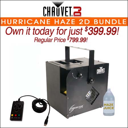  Chauvet Hurricane Haze 2D Bundle