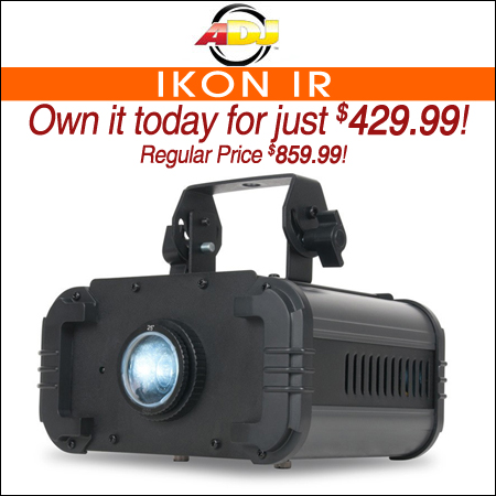 American DJ IKON IR High Powered 60 Watt LED Gobo Projector