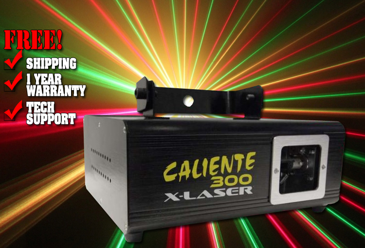 XLaser Caliente 300 DJ Laser DJ LED Lights 123DJ Chicago DJ Equipment