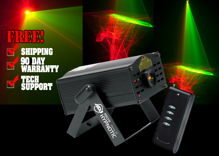 ADJ Hypnotic RGB Laser Lighting - Red, Green, & Blue