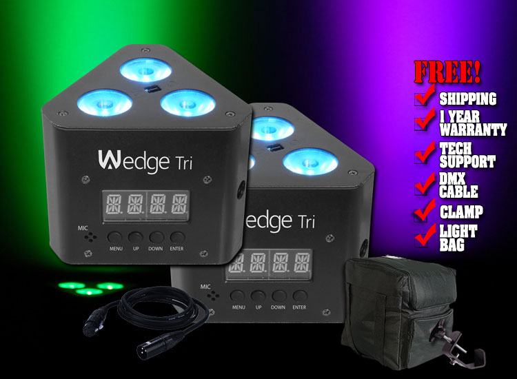 Chauvet Wedge Tri Two Pack 