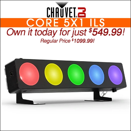 Chauvet DJ Core 5X1 ILS RGB+WW COB LED Wash Light
