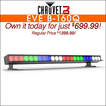 Chauvet DJ EVE B-160Q RGBW LED linear batten fixture