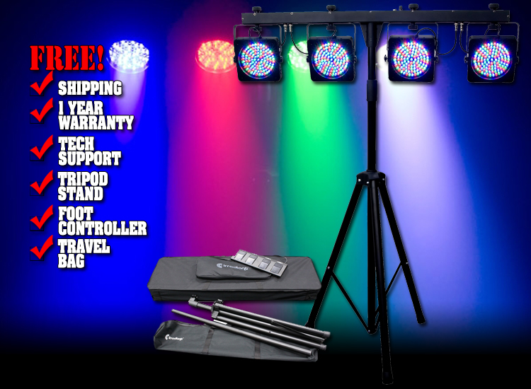 Irradiant LED Par Bar Set