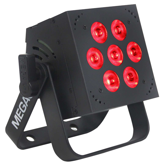 Mega Lite Baby Color H84 Hex 7x12W RGBWA+UV LED Wash Light