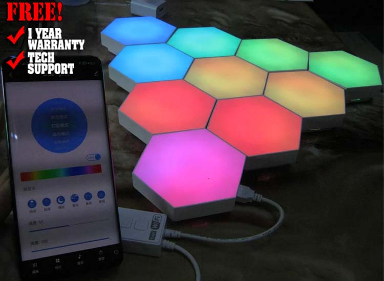 Technical Pro 10x Hexagon Dream LED Smart Lighting with APP