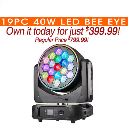 19pc 15W LED BEE EYE Moving Head Light