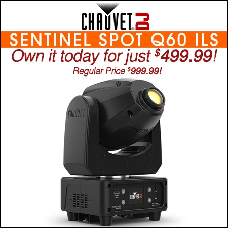 Chauvet DJ Sentinel Spot Q60 ILS 60W RGBW LED Moving Head Light