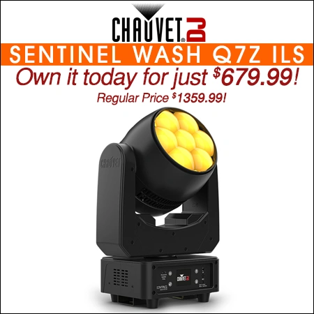 Chauvet DJ Sentinel Wash Q7Z ILS RGBW LED Moving Head Wash Light