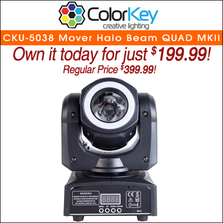 ColorKey CKU-5038 Mover Halo Beam QUAD MKII Moving Head
