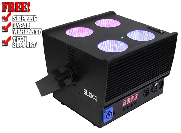 Blizzard Blok 4 100w RGBWUV COB LED Wash Light