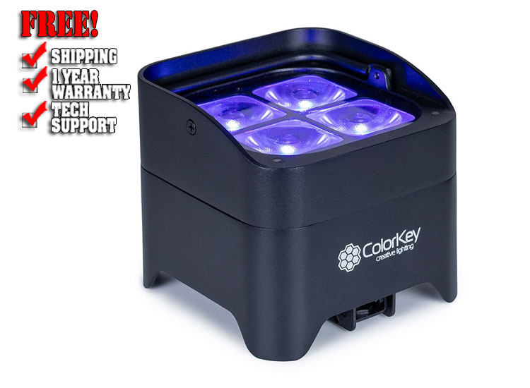 ColorKey MobilePar Mini HEX 4 MKII - RGBAW+UV Battery LED