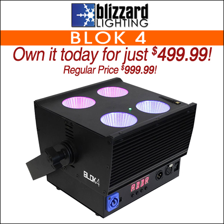 Blizzard Blok 4 100w RGBWUV COB LED Wash Light